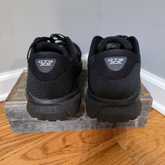 Brooks Adrenaline GTS 20 Running Shoes All Black GTS XX Men's Size 12 extra wide - Picture 5 of 7